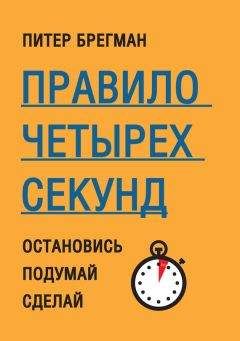 Питер Брегман - Правило четырех секунд. Остановись. Подумай. Сделай